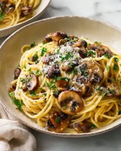 Mouthwatering Mushroom Pasta Aglio Olio Recipe