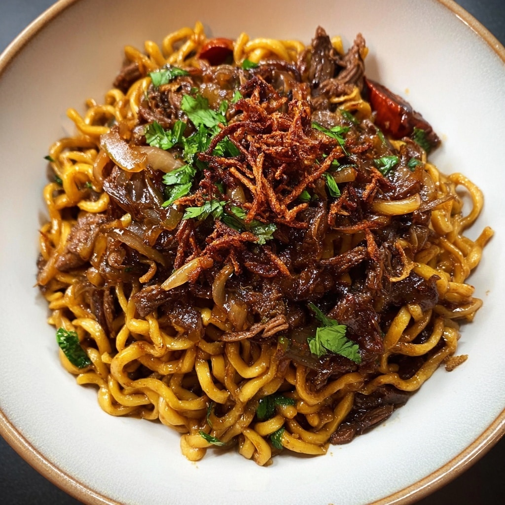Crispy Chilli Beef Noodles Recipe