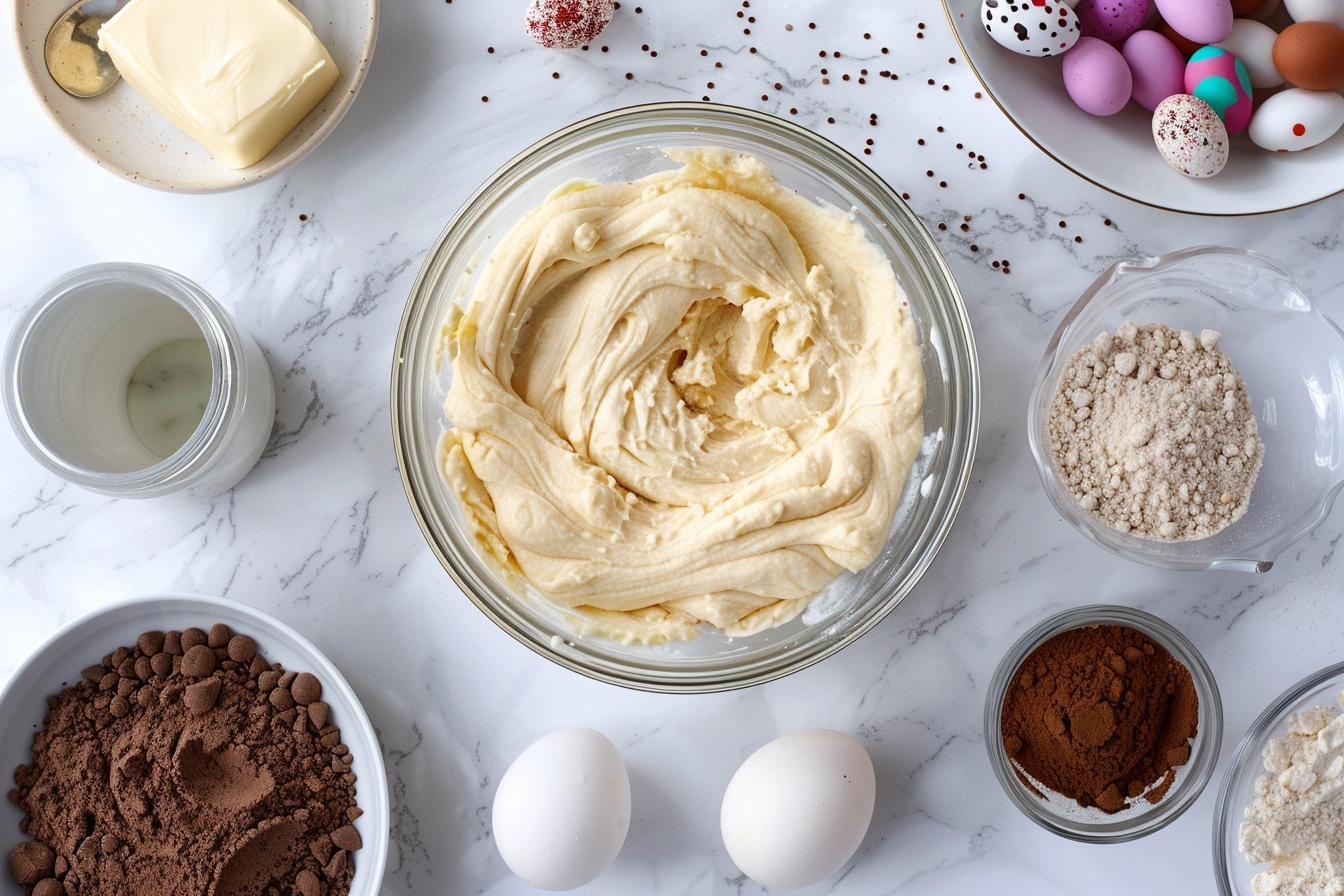 Easter Egg Frosted Sugar Cookies with Speckled Buttercream and Mini Egg Decorations Recipe 5 Easter Egg Frosted Sugar Cookies with Speckled Buttercream and Mini Egg Decorations Recipe - Recipe Image