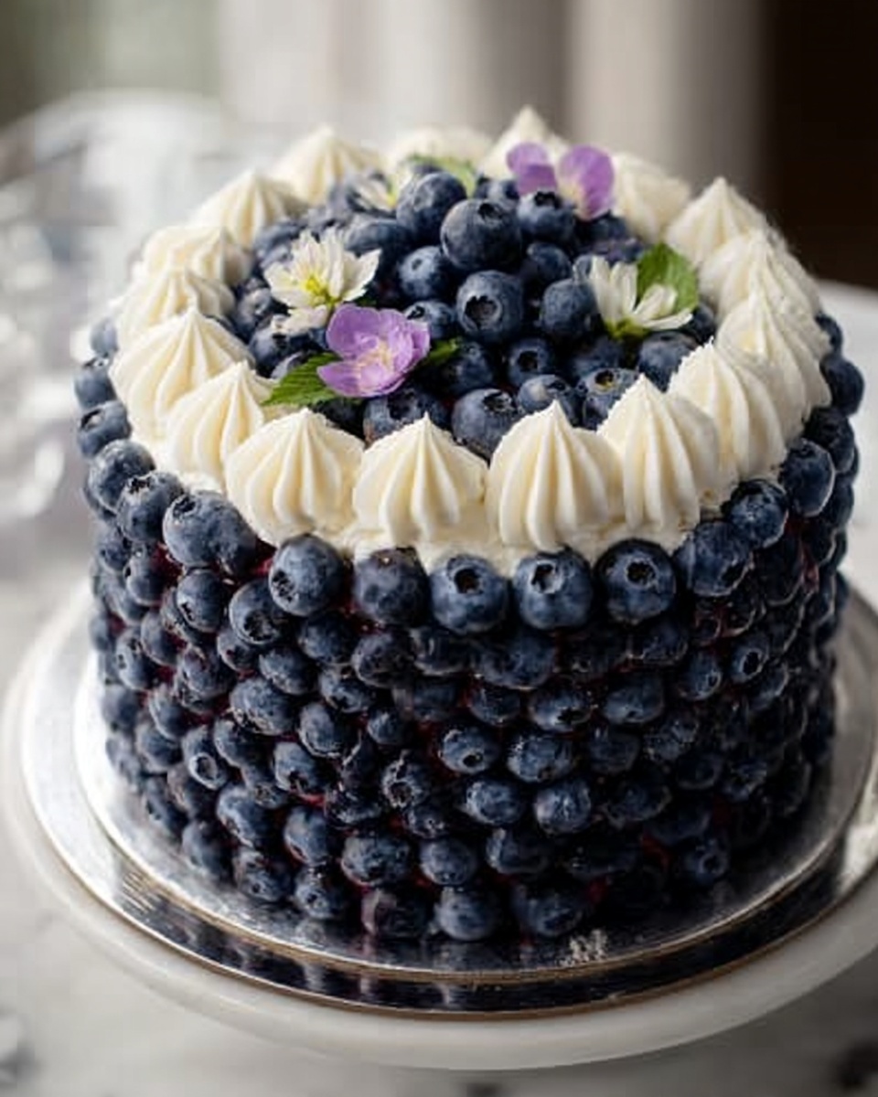 Blueberry Cream Cake Recipe