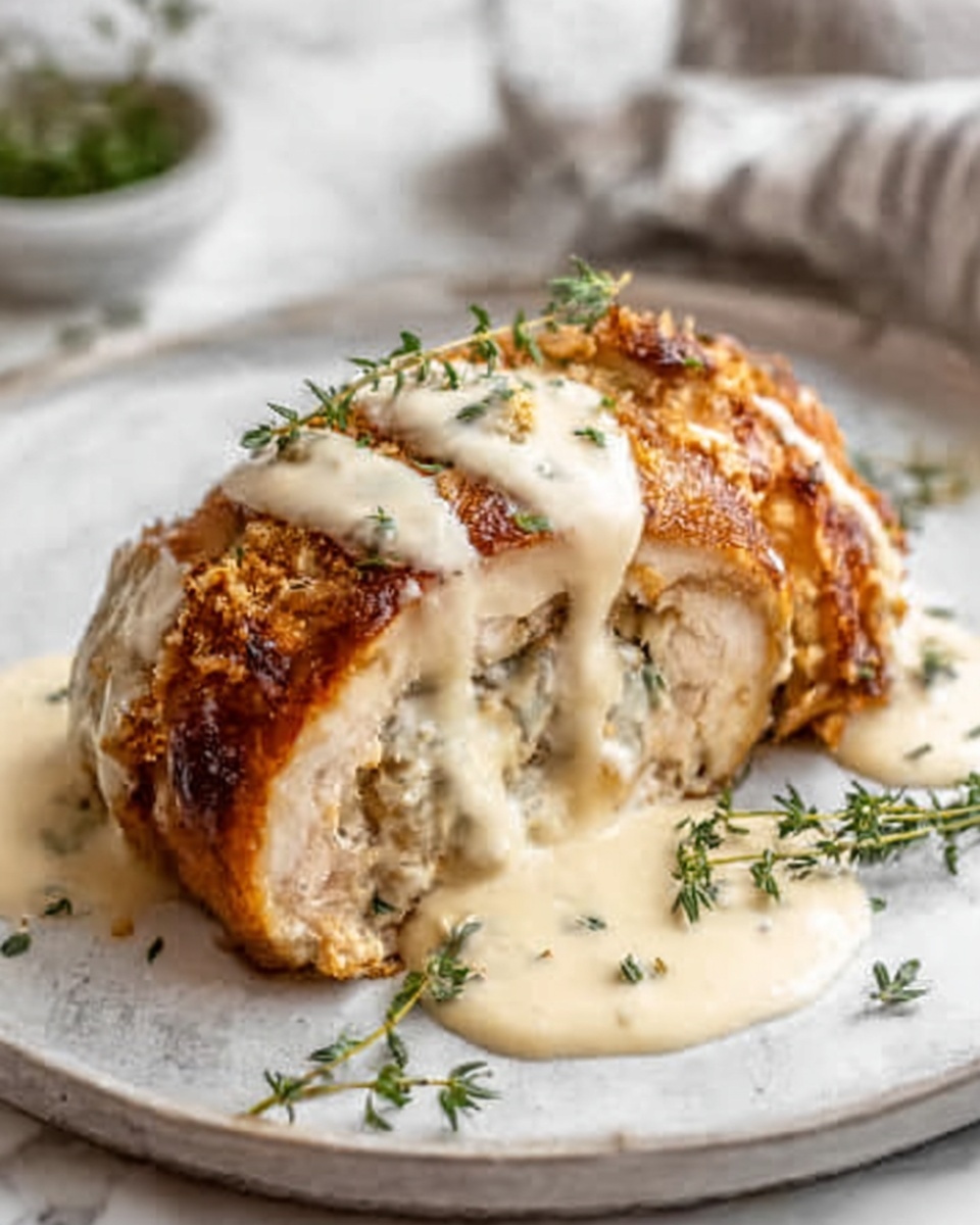 Chicken Wellington with Dijon Cream Sauce Recipe - Recipe Image