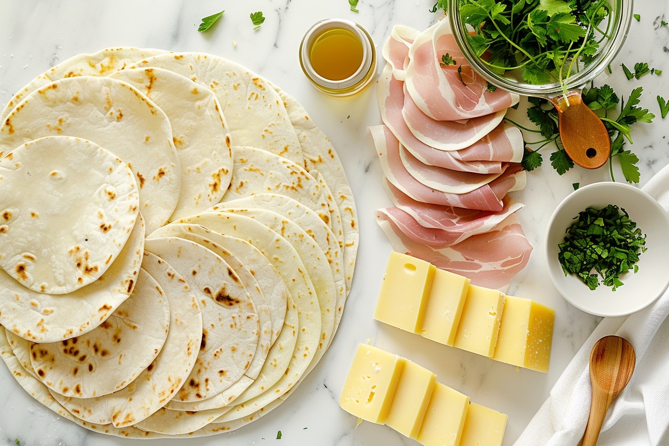 Ham and Cheese Wraps Recipe - Recipe Image