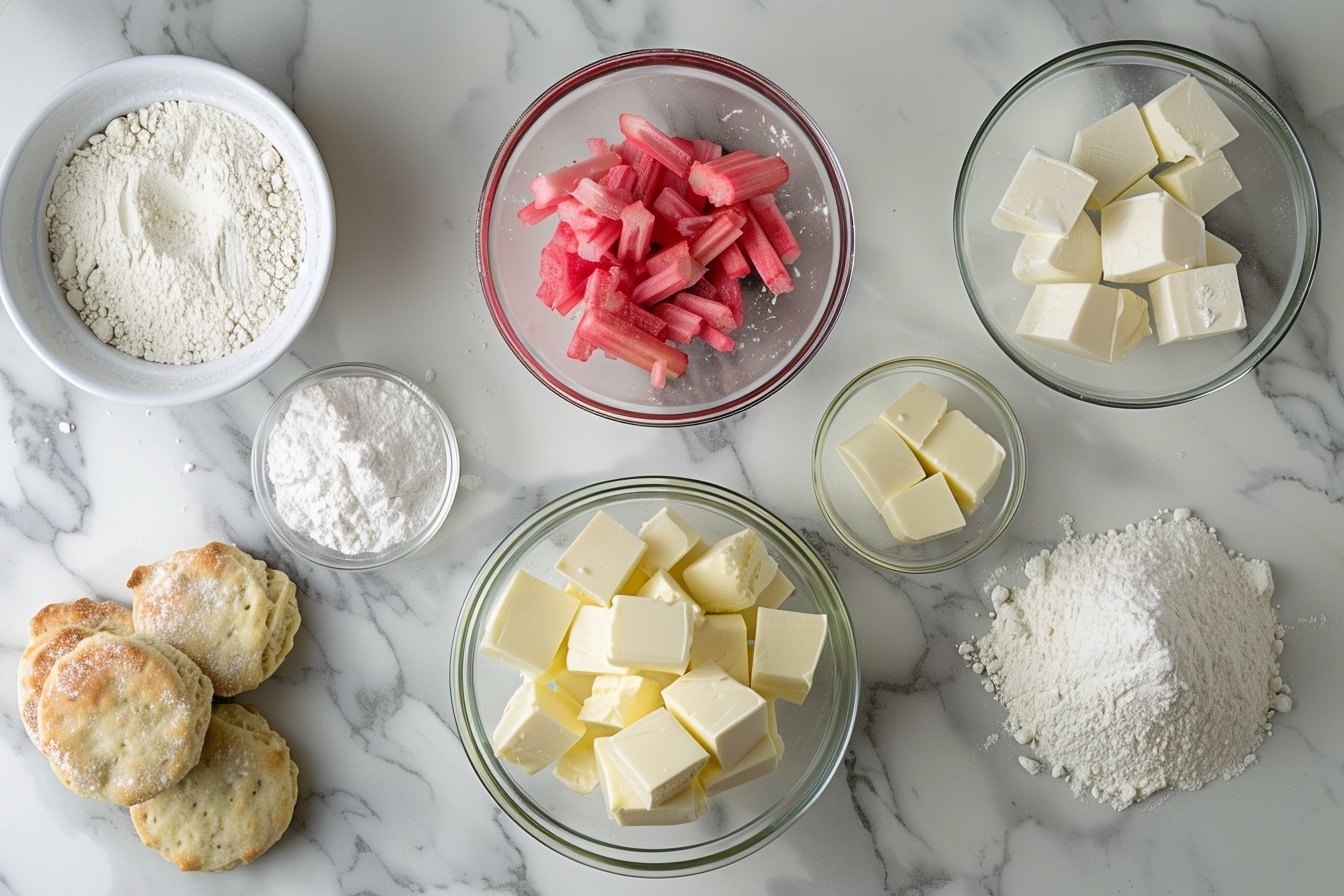 Rhubarb Crumble Cheesecake Recipe - Recipe Image