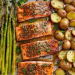 Sheet Pan Maple Dijon Glazed Salmon Recipe