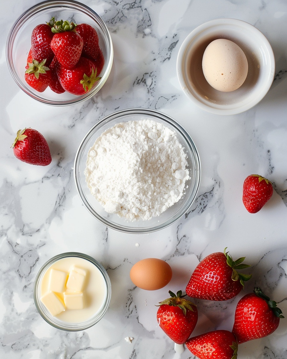 Mini Heart Pancake Stacks with Strawberries and Whipped Cream Recipe - Recipe Image