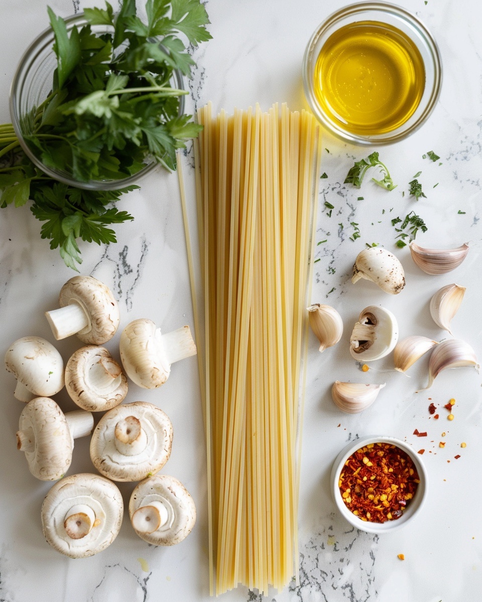 Mouthwatering Mushroom Pasta Aglio Olio Recipe 5 Mouthwatering Mushroom Pasta Aglio Olio Recipe - Recipe Image