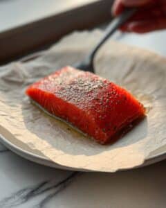 Buttery Herb Rice with Oven-Baked Salmon Recipe