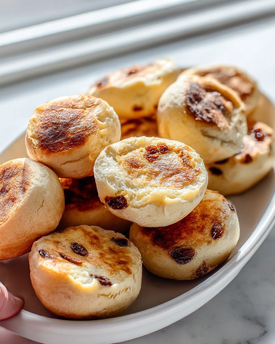 Cinnamon Raisin Sourdough English Muffins Recipe