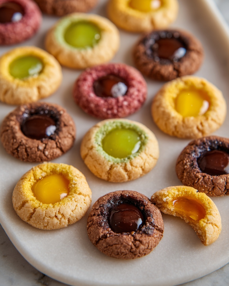 Fruity Thumbprint Cookies with Homemade Lemon and Lime Curd Recipe