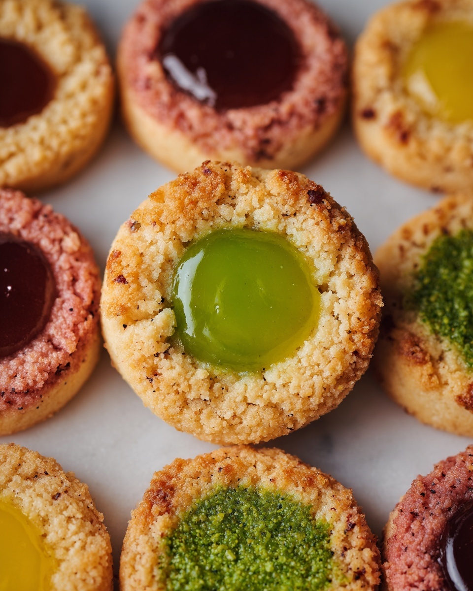 Fruity Thumbprint Cookies with Homemade Lemon and Lime Curd Recipe - Recipe Image