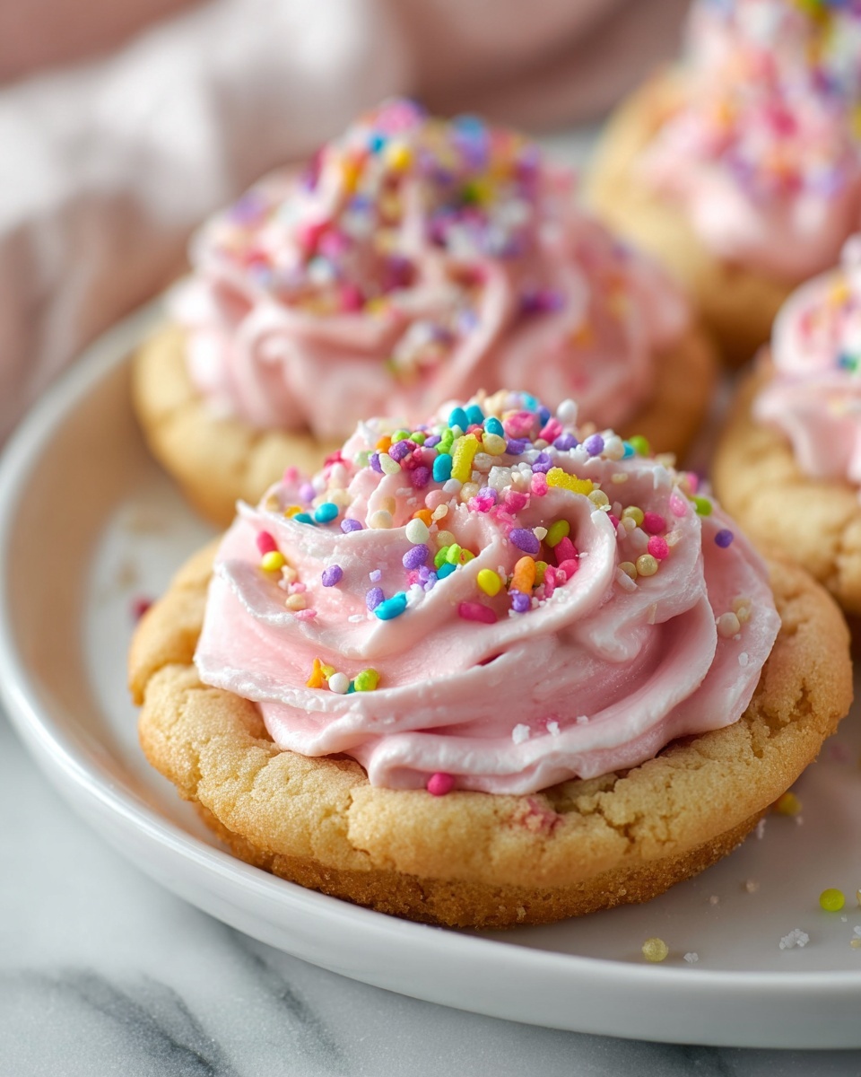Sugar Cookie Cups with Cream Cheese Buttercream Frosting Recipe 6 Sugar Cookie Cups with Cream Cheese Buttercream Frosting Recipe - Recipe Image