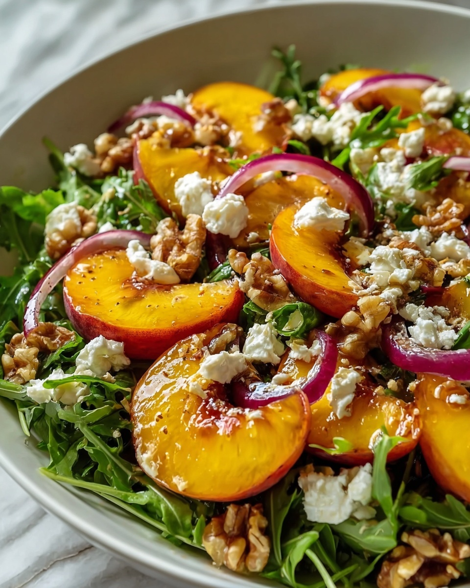 Peach Arugula Salad Recipe