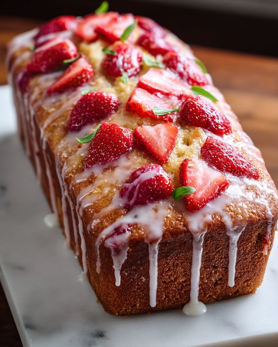 Glazed Strawberry Bread Recipe