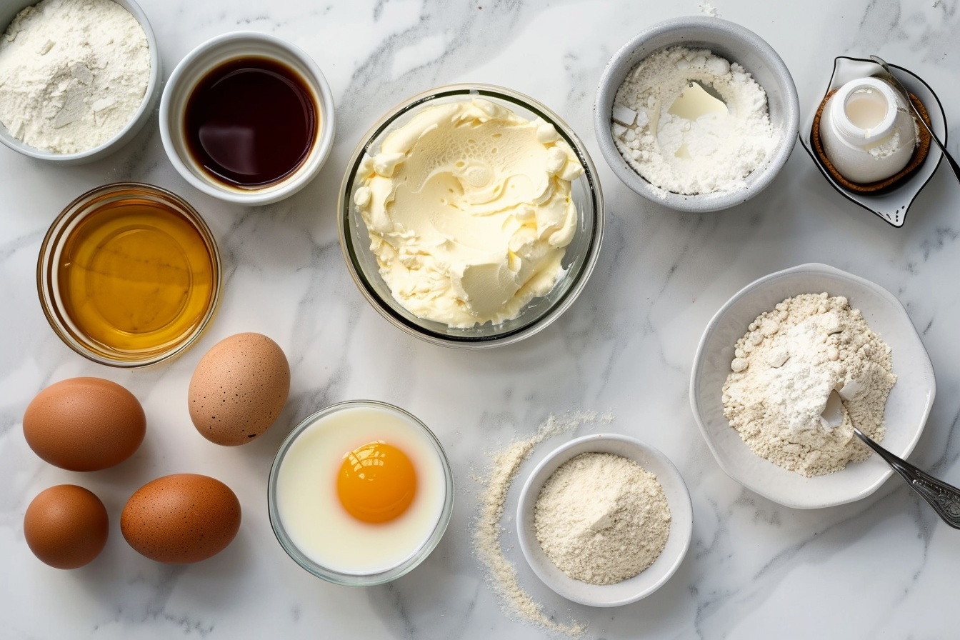 Fluffy Japanese Cotton Cheesecake Cupcakes Recipe - Recipe Image