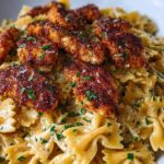 Garlic Butter Chicken with Bowtie Pasta Recipe