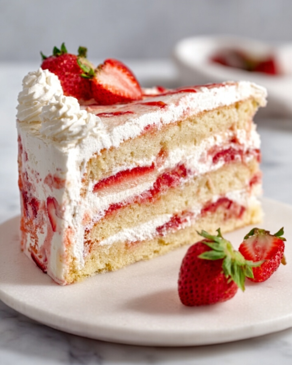 Strawberry Shortcake Cake Recipe - Recipe Image