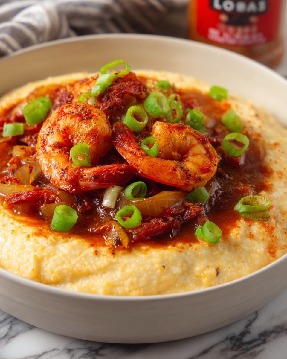 Lobster and Grits with Mexican & Cajun Flavors Recipe - Recipe Image