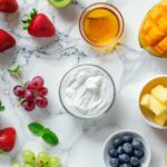 Baby in Bloom Fruit Platter with Honey Yogurt Dip Recipe
