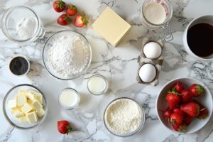Strawberry Whipped Cream Cake Recipe