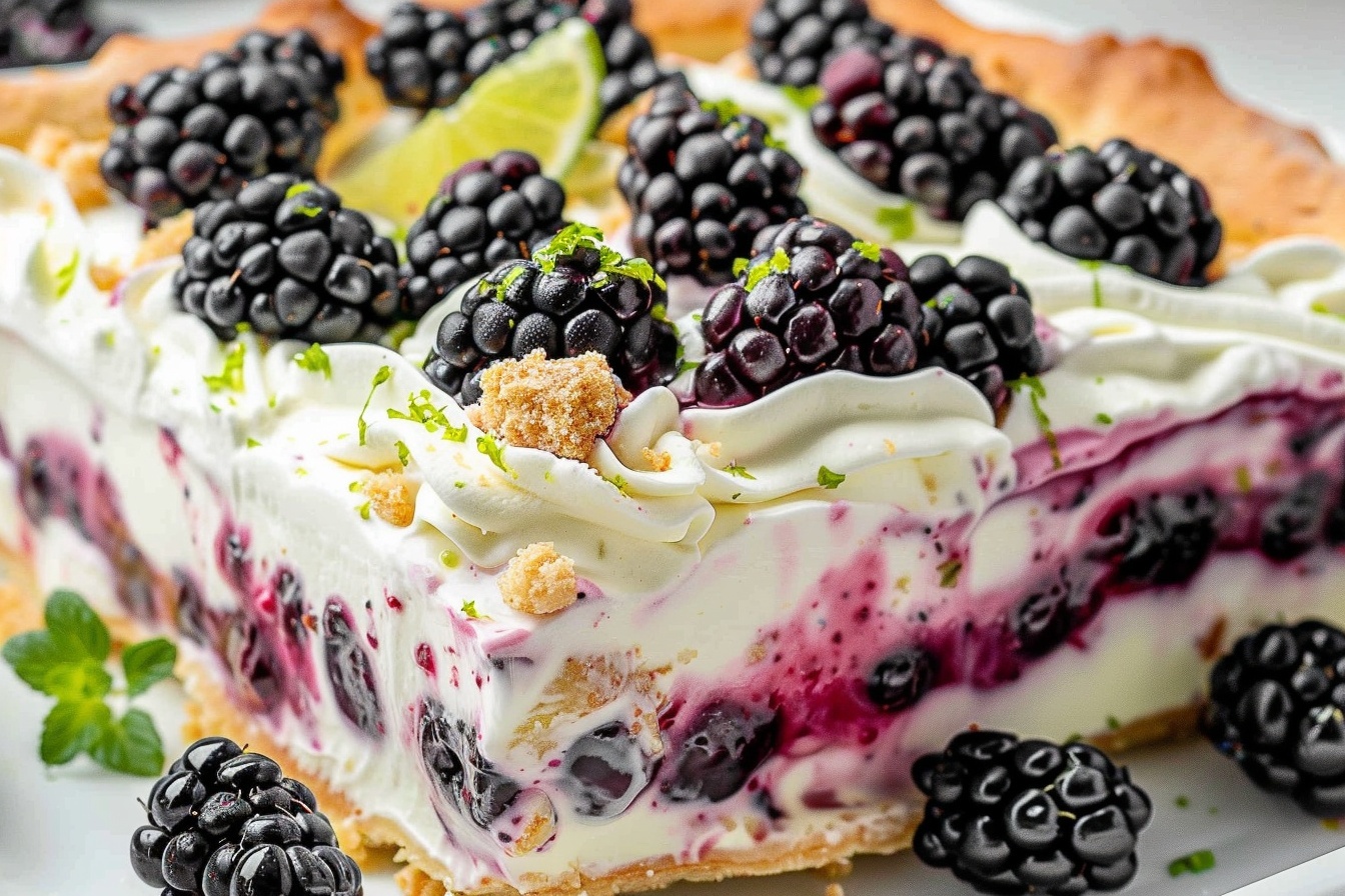 Blackberry Lime Delight - No Bake Recipe