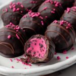 Vibrant Pitaya Coconut Treats with Dark Chocolate Coating Recipe