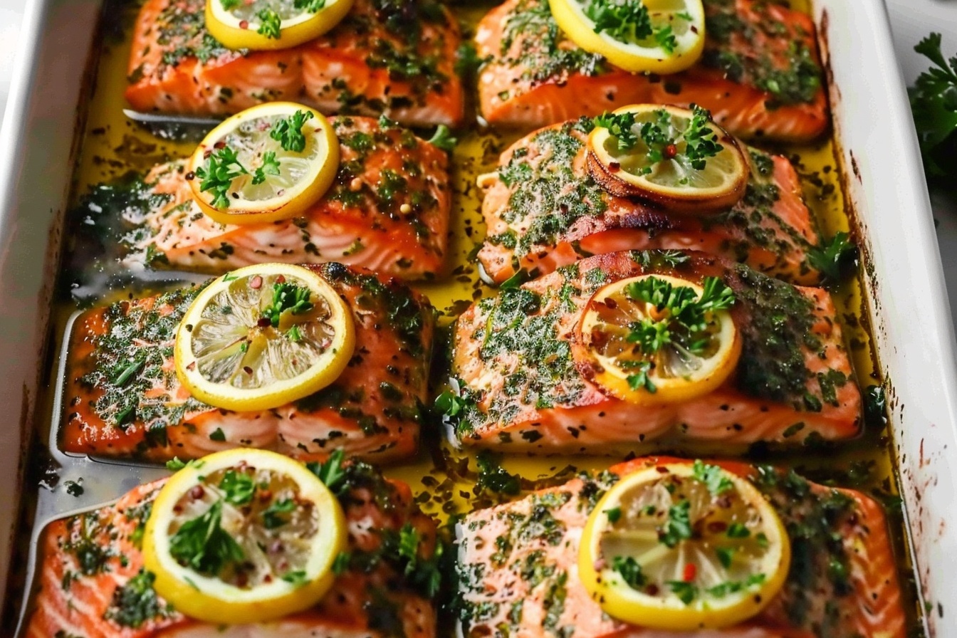 Sheet Pan Honey Dijon Salmon Recipe