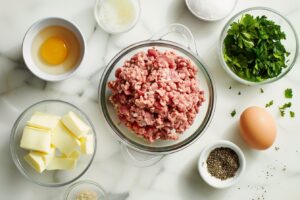Salisbury Steak Meatballs With Garlic Herb Mashed Potatoes Recipe
