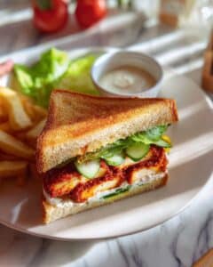 Hot Honey Paneer Sandwich Recipe