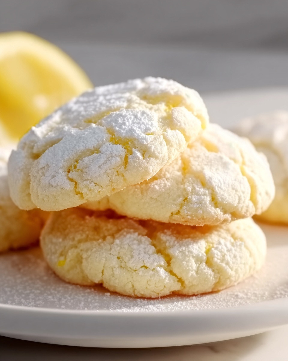 Lemon Cake Mix Cookies with Lemon Glaze Recipe - Recipe Image