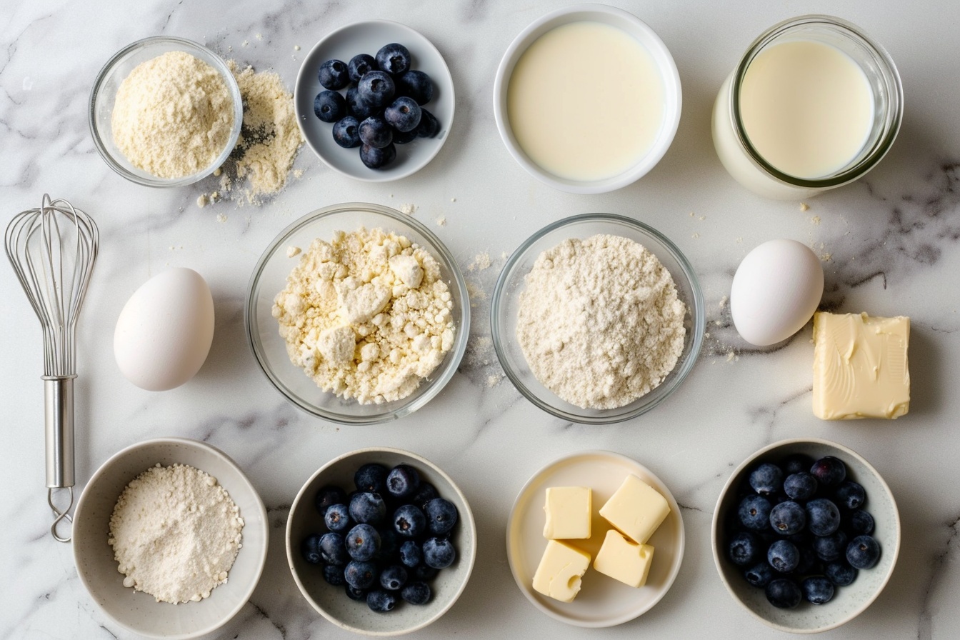 Blueberry Cream Cake Recipe - Recipe Image