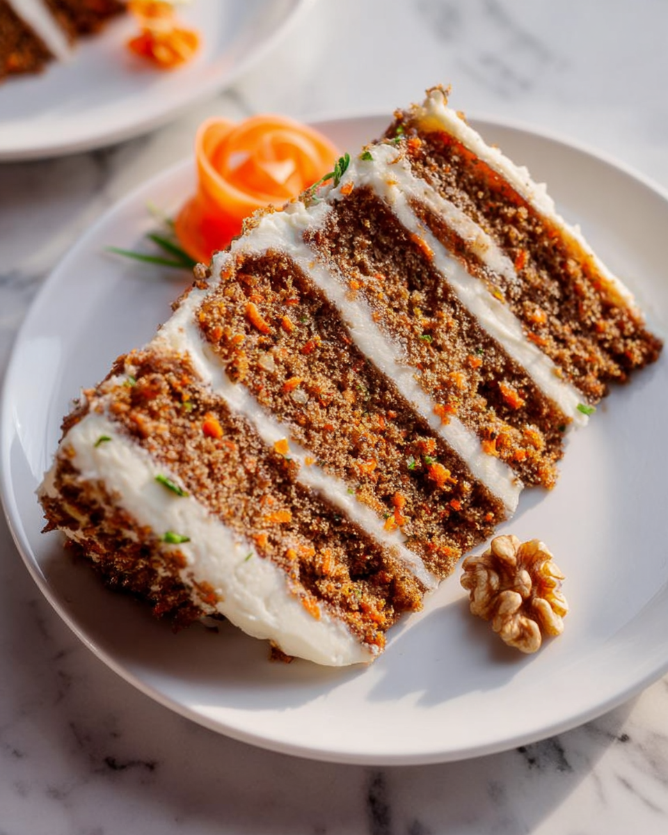 Sourdough Carrot Cake with Cream Cheese Frosting Recipe - Recipe Image