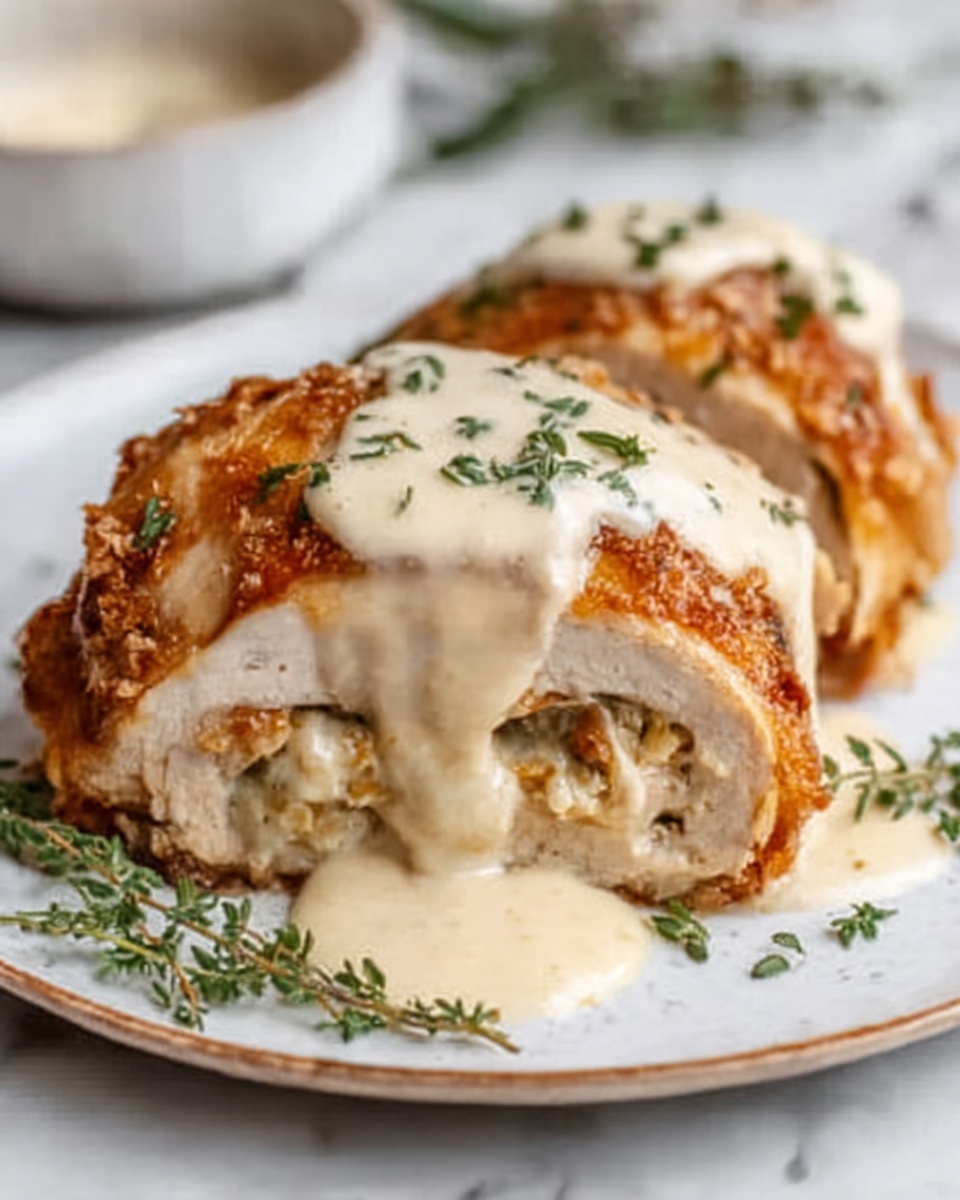 Chicken Wellington with Dijon Cream Sauce Recipe