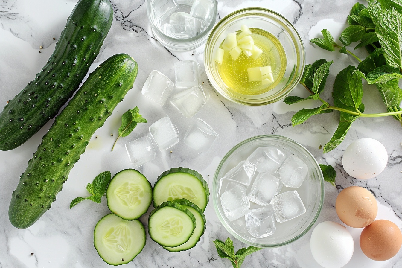 Cucumber Elderflower Spritz Mocktail Recipe