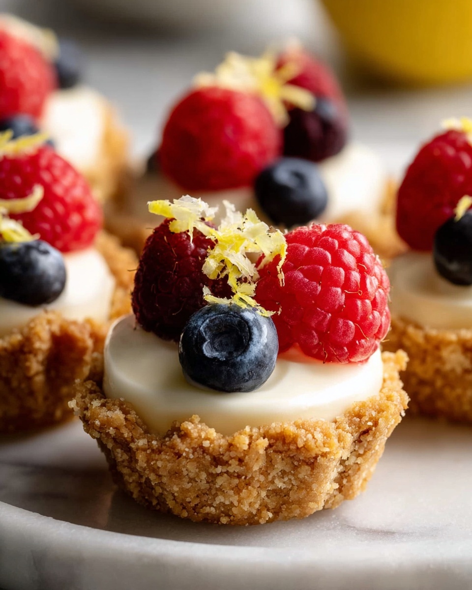 Mini Lemon Cheesecake Tarts Recipe - Recipe Image