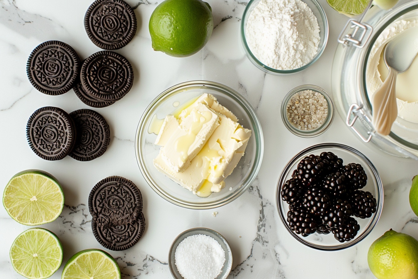 Blackberry Lime Delight - No Bake Recipe - Recipe Image