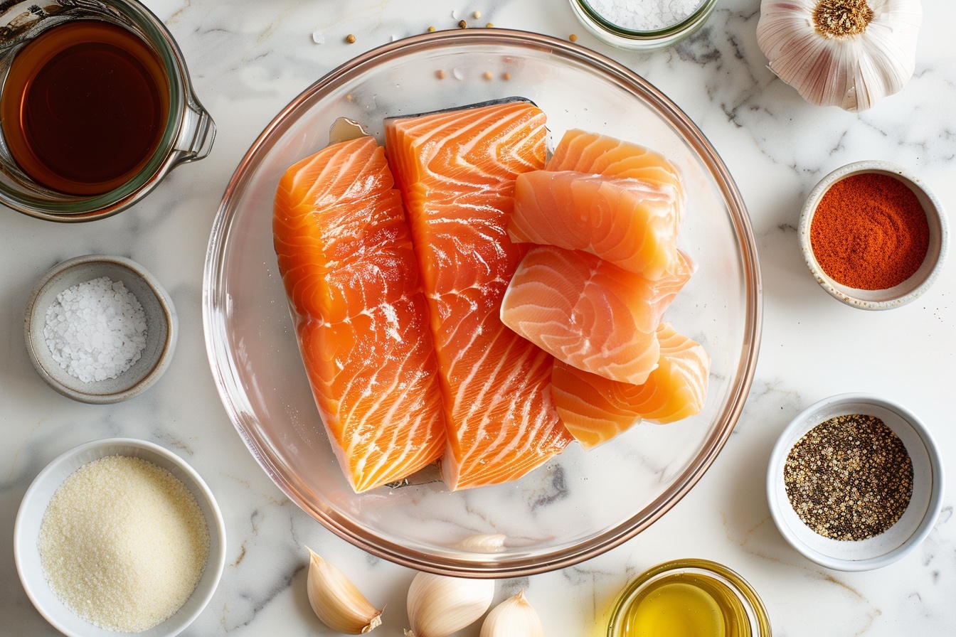Crispy Honey Garlic Salmon Bites Recipe - Recipe Image