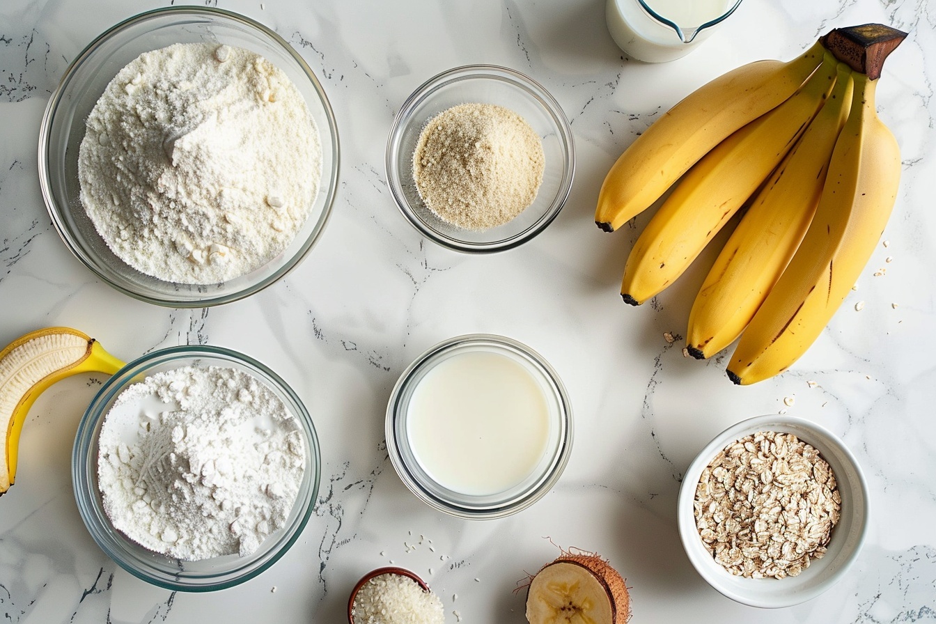 Banana Mochi Coated in Coconut Flakes Recipe - Recipe Image