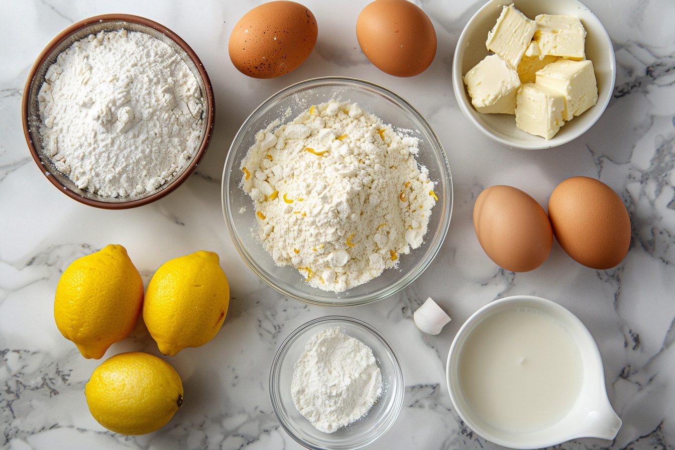 Mini Lemon Cakes with Lavender Glaze Recipe - Recipe Image