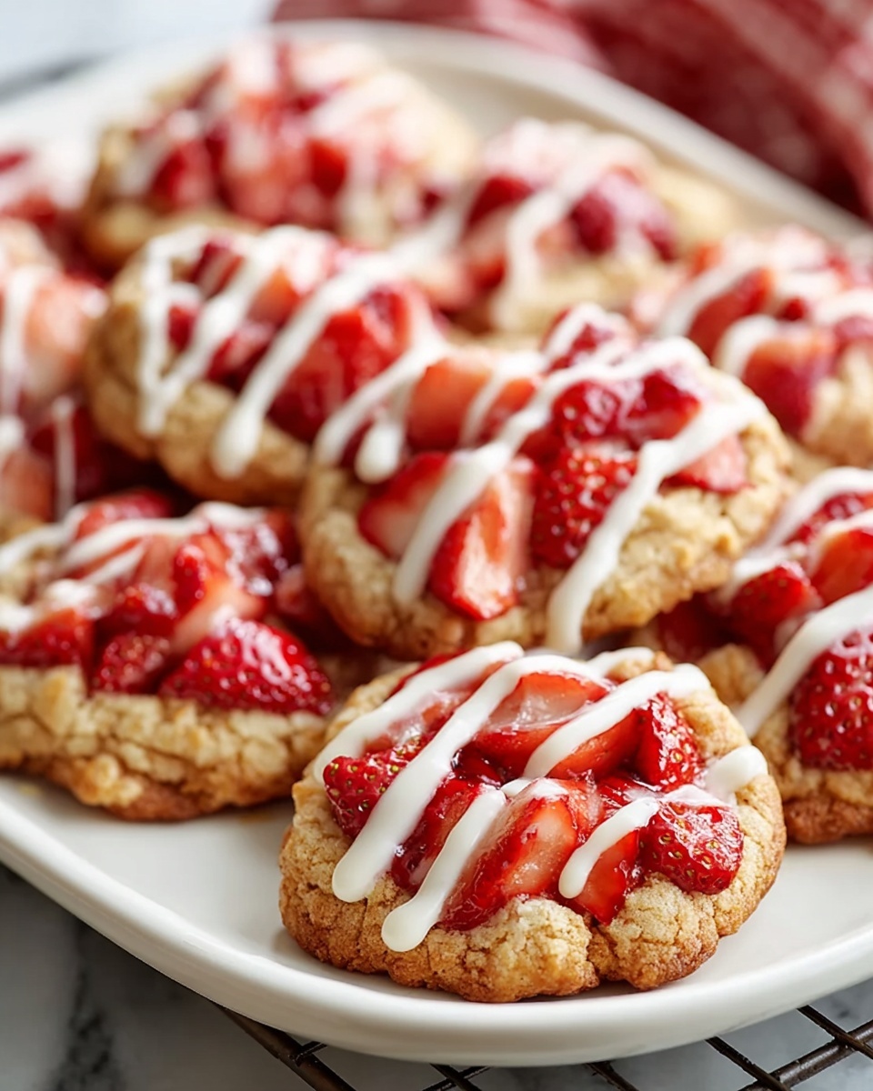 Homemade Strawberry Shortcake Butter Cookies Recipe