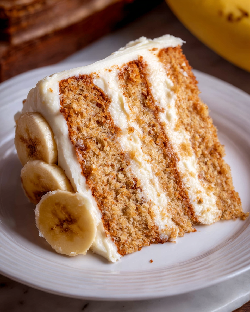 Banana Cream Cake with Banana Pastry Cream and Cream Cheese Frosting Recipe 4 Banana Cream Cake with Banana Pastry Cream and Cream Cheese Frosting Recipe - Recipe Image