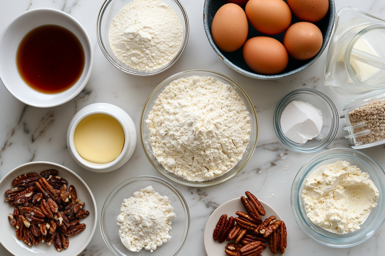 Southern Creamy Pineapple Pecan Cake Recipe - Recipe Image