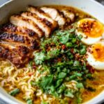 Creamy Garlic Chicken Ramen Recipe