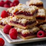 Raspberry Almond Shortbread Bars Recipe