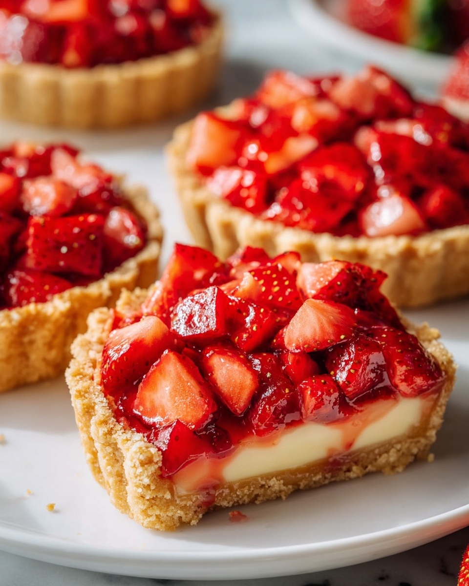 Mini Strawberry Custard Tartlets From Scratch Recipe - Recipe Image