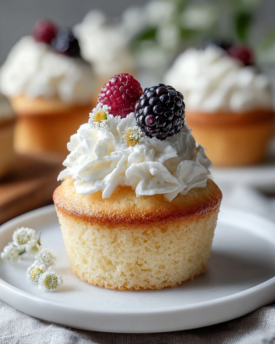 Fluffy Japanese Cotton Cheesecake Cupcakes Recipe - Recipe Image