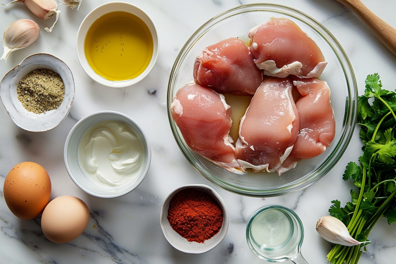 Turkish Chicken with Creamy White Sauce Recipe - Recipe Image