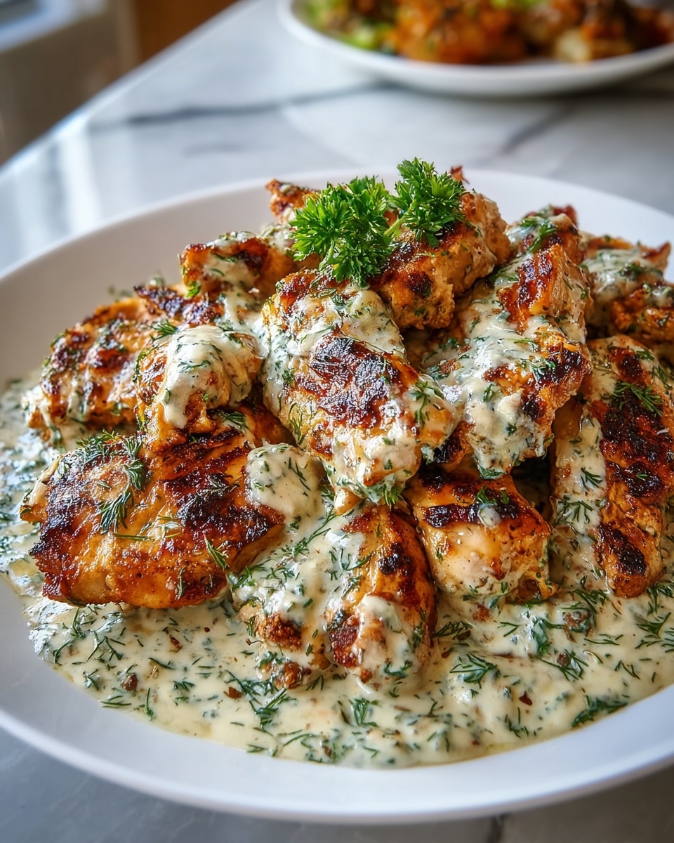Turkish Chicken with Creamy White Sauce Recipe - Recipe Image