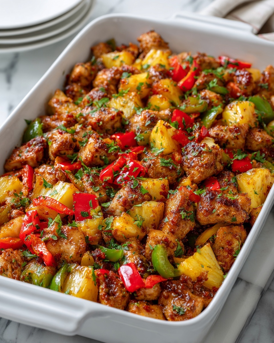 Hawaiian Chicken Sheet Pan Meal (Whole30, Paleo, Low Carb) Recipe