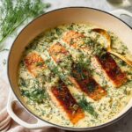 Creamy Spring Salmon with Lemon, Herbs, and Coconut Milk Recipe