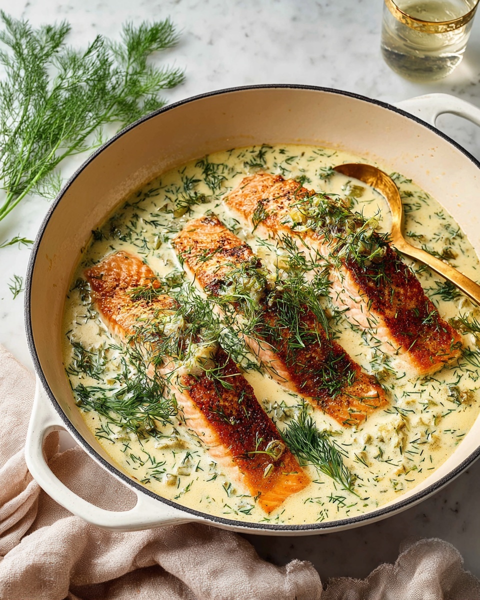 Creamy Spring Salmon with Lemon, Herbs, and Coconut Milk Recipe